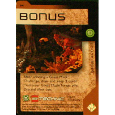 bionicle great mask challenge game card 34