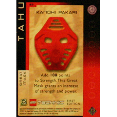 bionicle great mask challenge game card 43