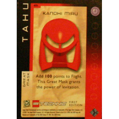 bionicle great mask challenge game card 45