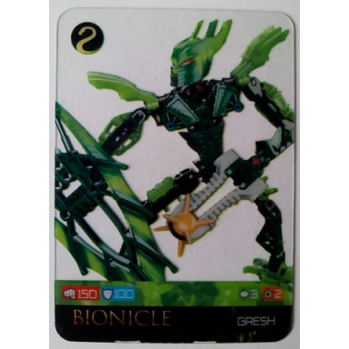 bionicle game card gresh 87