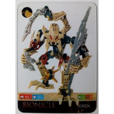 bionicle game card vorox 91