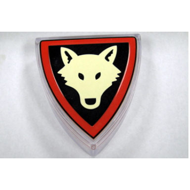 candy container triangular wolfpack shield