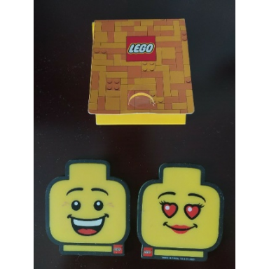 coaster set minifigure heads set of 2