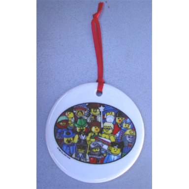 christmas tree ornament legoland california ceramic plate with minifigures pattern bauble