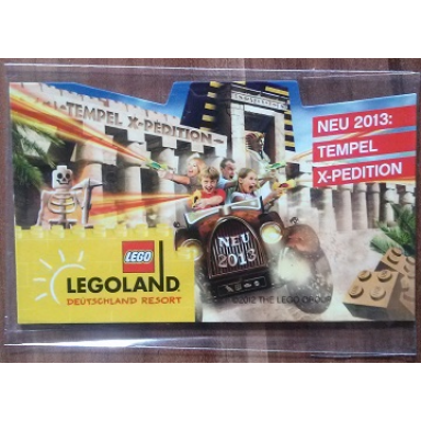 magnet flat legoland deutschland resort - neu 2013: tempel x-pedition