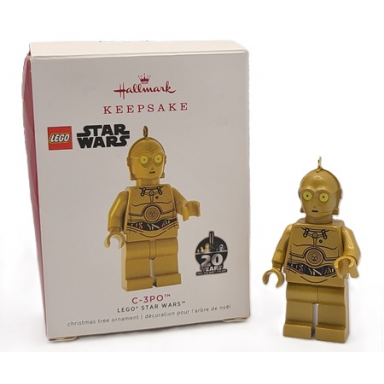 christmas tree ornament hallmark lego star wars c-3po 20th anniversary