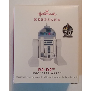 christmas tree ornament hallmark lego star wars r2-d2 20th anniversary