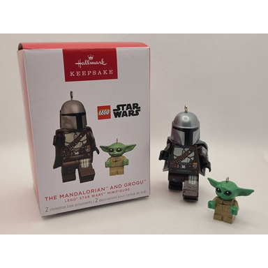 christmas tree ornament hallmark lego star wars the mandalorian and grogu