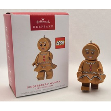christmas tree ornament hallmark lego gingerbread woman