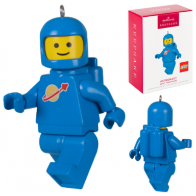 christmas tree ornament hallmark lego blue classic space astronaut