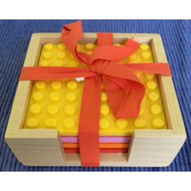 coaster set target exclusive coasters set of 4 yellow bright pink orange red