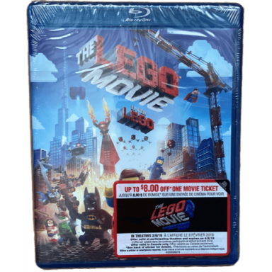 video blu-ray - the lego movie canadian edition promotional with coupon for the lego movie 2