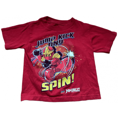 t-shirt ninjago kai jump kick and spin!
