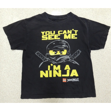 t-shirt kids you cant see me im a ninja