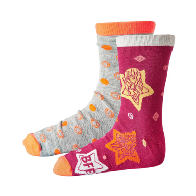 socks lego friends 2 pair set gray orange and pink orange girls abriel 705