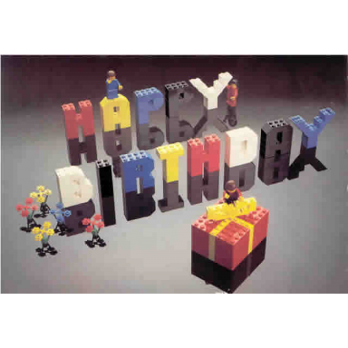 birthday card - exclusive for lego builders club - 1979