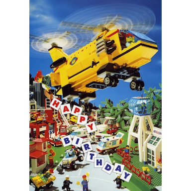 birthday card - exclusive for uk lego builders club - 1994