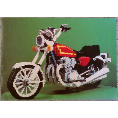 birthday card - exclusive for uk lego builders club - year unknown motorcycle