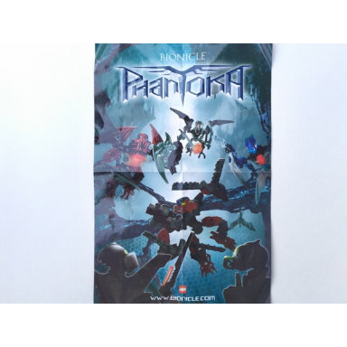 bionicle poster phantoka paper airplane double-sided