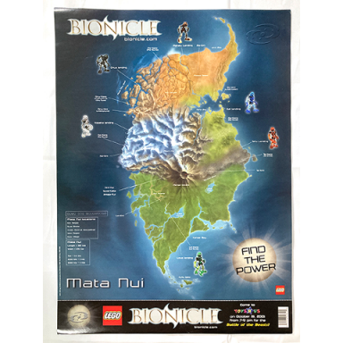 bionicle poster mata nui map
