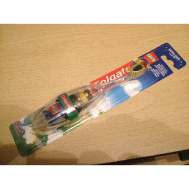 toothbrush jack stone minifigure js028 - colgate danish no bonus stickers