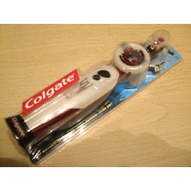 toothbrush battery operated bionicle vahki nuurakh - colgate - with disk and launcher