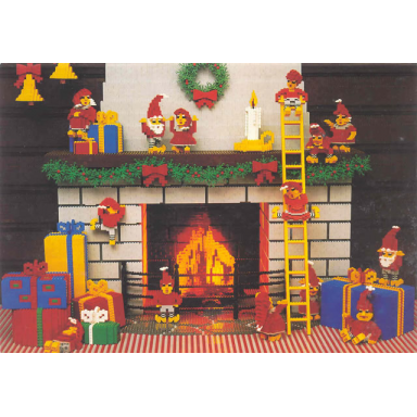 christmas card - 1985 exclusive for uk lego builders club