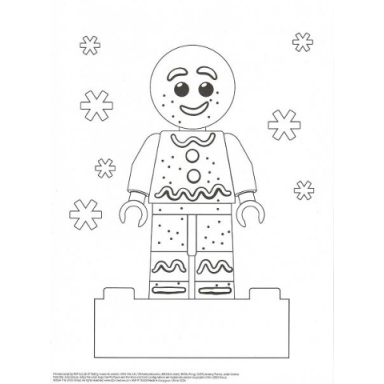 coloring page - gingerbread man