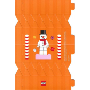 christmas cracker cardboard - snowman