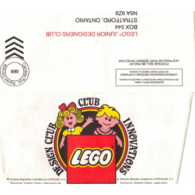 envelope lego junior designers club canada