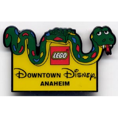 magnet flat lego downtown disney anaheim logo and snake