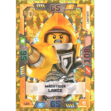 nexo knights trading card game german series 2 - le3 mächtiger lance