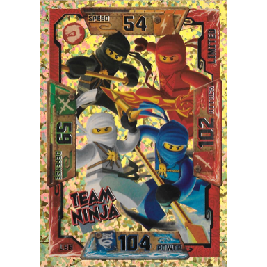 ninjago trading card game english series 1 - le6 team ninja limited edition
