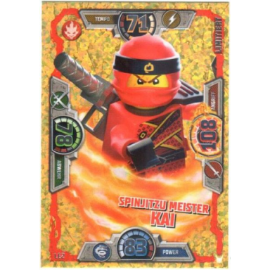 ninjago trading card game german series 3 - le2 spinjitzu meister kai