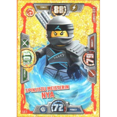 ninjago trading card game german series 3 - le3 spinjitzu meisterin nya