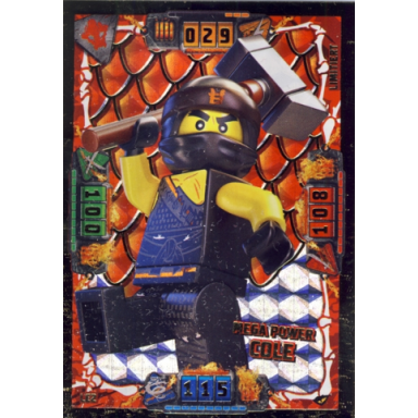 ninjago trading card game german series 4 - le2 mega power cole