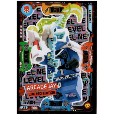 ninjago trading card game german series 5 next level - le2 arcade jay limited edition