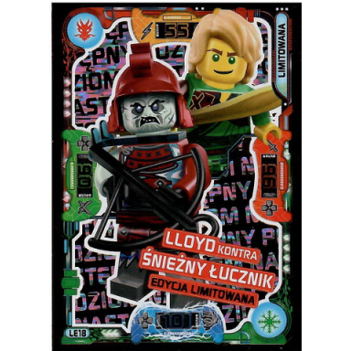 ninjago trading card game polish series 5 następny poziom - le18 lloyd kontra śnieżny łucznik edycja limitowana