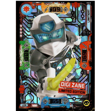 ninjago trading card game german series 5 - le4 digi zane limited edition