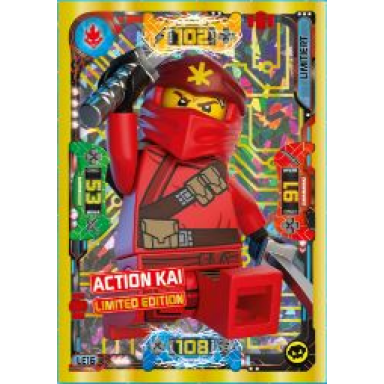 ninjago trading card game german series 5 - le16 action kai limited edition