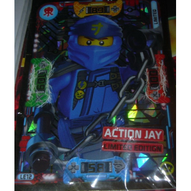 ninjago trading card game english series 5 - le12 action jay limited edition