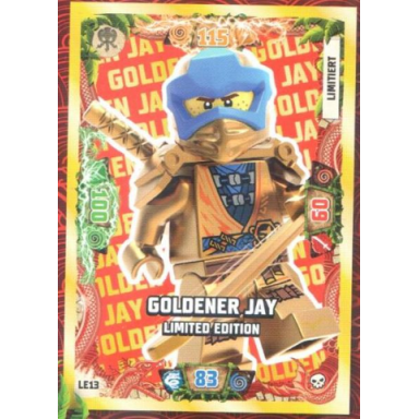 ninjago trading card game german series 6 - le13 goldener jay limited edition