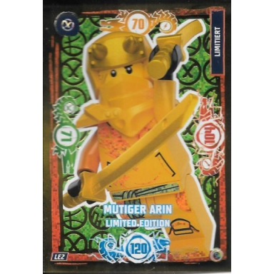 ninjago trading card game german series 9 - le2 mutiger arin limited edition