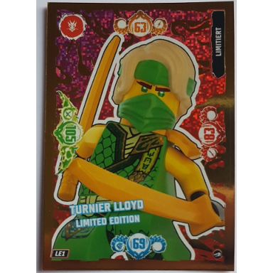 ninjago trading card game german series 10 - le1 turnier lloyd limited edition
