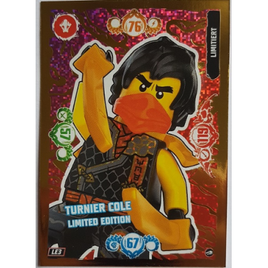 ninjago trading card game german series 10 - le3 turnier cole limited edition