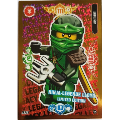 ninjago trading card game german series 10 - le23 ninja-legende lloyd limited edition