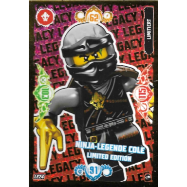 ninjago trading card game german series 10 - le24 ninja-legende cole limited edition