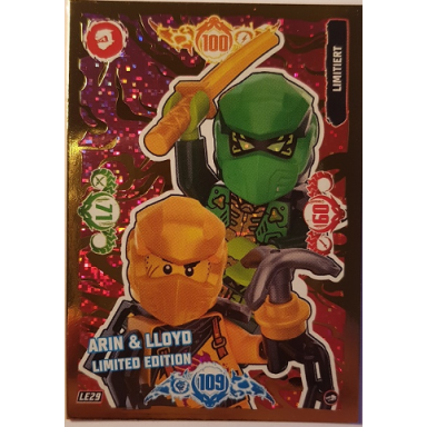 ninjago trading card game german series 10 - le29 arin lloyd limited edition