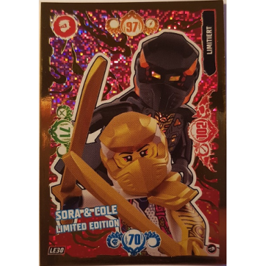 ninjago trading card game german series 10 - le30 sora cole limited edition