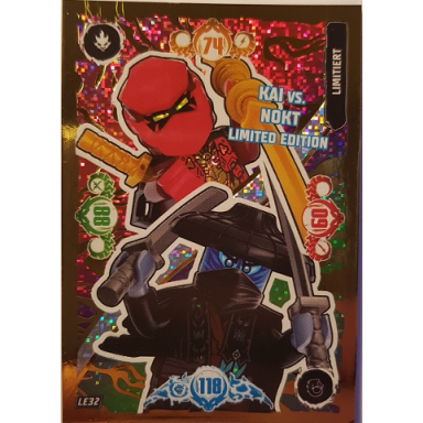 ninjago trading card game german series 10 - le32 kai vs nokt limited edition